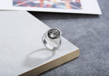 Cross Heart Retro Titanium Steel Ring – Gift Ideas — 12