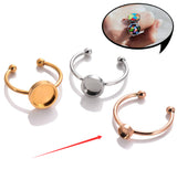 Stainless Steel Ring Setting Gold Steel Rose Gold – Creative Gifts — 8