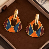 Women's Enamel Drop Oil Design High-grade Ear Studs – Gifts for Her — 5