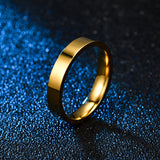 Glossy Stainless Steel Couple Ring Fashion – Stylish Gifts — 5