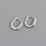 Women's Statement Electroplated Diamond Hoop Earrings – Gifts for Her — 5