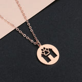 Fashion New Hollow House Cat Footprint Stainless – Jewelry Gift Ideas — 4
