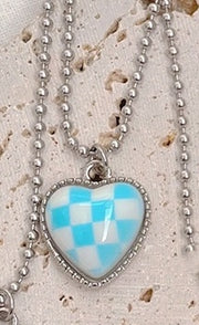 Checkerboard Love Titanium Steel Chain Necklace – Jewelry Gift Ideas — 3