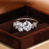 Round Artificial High Carbon Rhinestone Ring – Surprise Gifts — 1