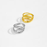 Irregular Design Double-layer Ring – Holiday Gift Ideas — 6