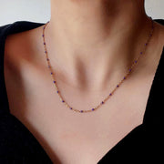Colored Drip Glaze Beanie Necklace For Women – Jewelry Gift Ideas — 3