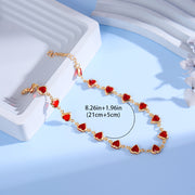 Sweet Beaded Candy Color Heart Bracelet – Jewelry Gift Ideas — 12