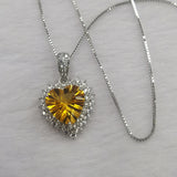S925 Silver Plated White Gold Inlaid Citrine – Jewelry Gift Ideas — 2