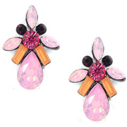 Bohemian Drop Shape Leaf Flower Alloy Diamond Stud – Birthday Gifts — 5