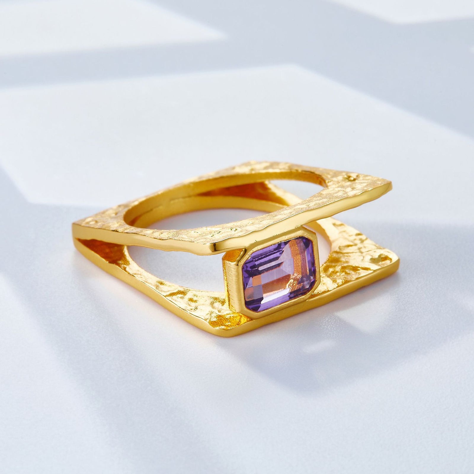 925 Silver Natural Amethyst Ring Antique Design – Unique Gift Ideas — 1