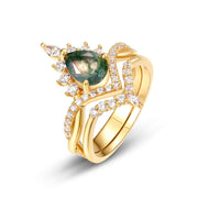 Women's Fashionable All-match S925 Silver Green Moss – Gifts for Her — 5