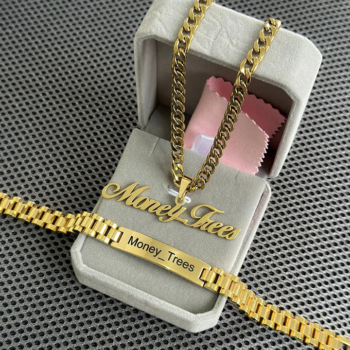 DIY Large Nameplate Engraved Letter Pendant – Jewelry Gift Ideas — 1