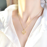 Fashion Dancing Love Necklace With Rhinestones – Gifts for Couples — 3