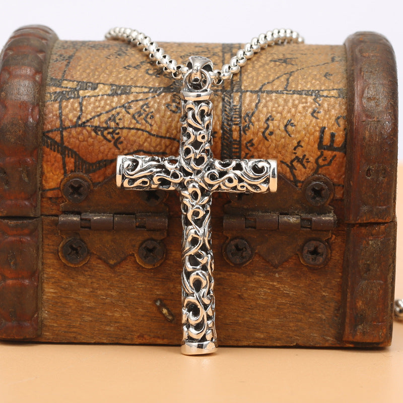 Men's Vintage Cross Pendant Necklace – Jewelry Gift Ideas — 1