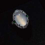 Green Agate Jade Women's Ring – Gifts for Her — 10