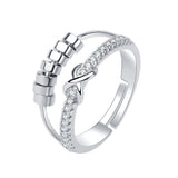 Women's Double Bow Spinning Ring – Gifts for Her — 5