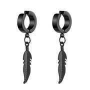 Leaf Pendant Earrings Non-piercing Ear Clip – Jewelry Gift Ideas — 2