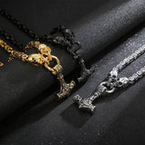 Men's Titanium Steel Skull Necklace – Jewelry Gift Ideas — 7