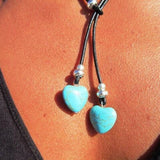 Turquoise Double Layer Flanelle Rope Necklace – Jewelry Gift Ideas — 6