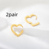 Cross-border Simple Heart Earrings Love – Gifts for Couples — 3