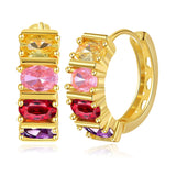 Women's Retro Peach Heart Round Earrings – Gifts for Her — 7