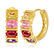 Women's Retro Peach Heart Round Earrings – Gifts for Her — 7
