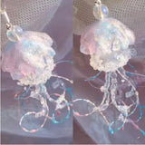 Handmade Unicorn Pink Blue Jellyfish Long Ear Clip – Stylish Gifts — 4