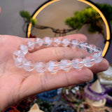Natural White Crystal Ghost Pyramid Bracelet – Jewelry Gift Ideas — 2