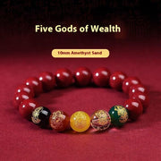 Purple Gold Sand Five-way Fortune Natural – Jewelry Gift Ideas — 9