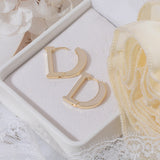Fashion Gold Plated Letter D Simple And Versatile – Stylish Gifts — 4