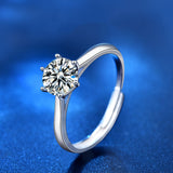 Fashion Moissanite S925 Sterling Silver Ring – Stylish Gifts — 1