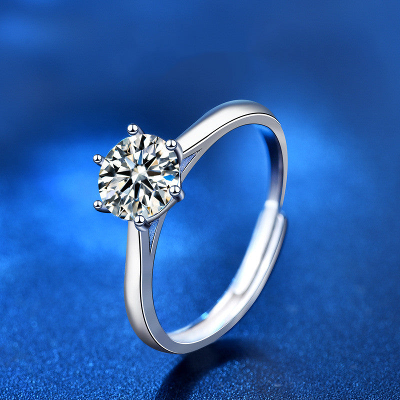 Fashion Moissanite S925 Sterling Silver Ring – Stylish Gifts — 1