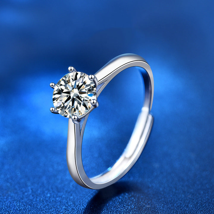 Fashion Moissanite S925 Sterling Silver Ring – Stylish Gifts — 1
