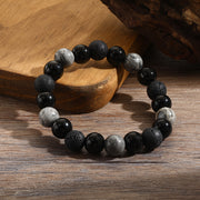 Fashion Gray Stone Zen Bracelet For Women – Stylish Gifts — 18