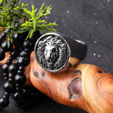 Men's Retro Lion's Head Stainless Steel Ring – Gifts for Him — 3