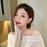 Women's Fashion Temperament Circle Pearl Earrings – Stylish Gifts — 3
