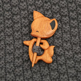 Wooden Animal Brooch Cute Gift Knitted Sweater – Jewelry Gift Ideas — 10
