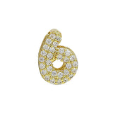 Brass 18K Zircon Diy Accessories Year Pendant – Stylish Gifts — 13