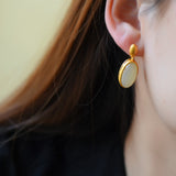 Women's Oval Hotan Jade Earrings – Gifts for Her — 3