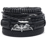 Men's Punk Woven Leather Bracelet – Jewelry Gift Ideas — 9