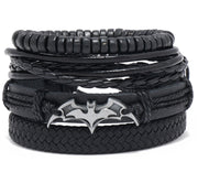 Men's Punk Woven Leather Bracelet – Jewelry Gift Ideas — 9