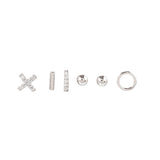 925 Silver Post Asymmetric Petite Mini Six – Meaningful Gifts — 6