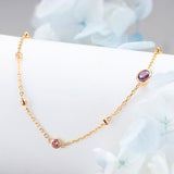 S925 Silver Amethyst Powder Tourmaline Necklace – Jewelry Gift Ideas — 2