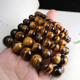 Yellow Tiger's Eye Bracelet Natural Men's – Jewelry Gift Ideas — 5