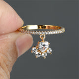 Crown Element Gold-plated Pendant Wedding Ring – Jewelry Gift Ideas — 2