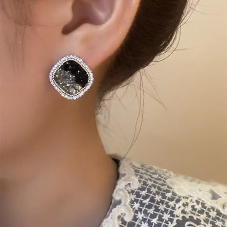 Zircon Gradient Crystal Geometric Earrings – Stylish Gifts — 1