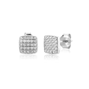 Sterling Silver Delicate Pear-shaped Pave Stone – Jewelry Gift Ideas — 4