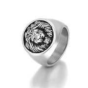 Men's Retro Lion's Head Stainless Steel Ring – Gifts for Him — 6