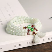 With Beads Dry Green Garnet Gourd Double Pixiu – Jewelry Gift Ideas — 5