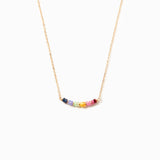 Rainbow Crystal Necklace Collarbone Chain – Jewelry Gift Ideas — 5